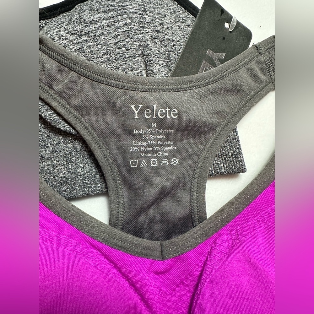 YELETE sports bras. Padded and assorted colors, styles and sizes. NWT - Picture 5 of 12